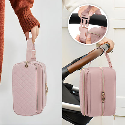 Breastmilk Cooler Bag with 4 Ice Packs for Breastfeeding Moms, Pink