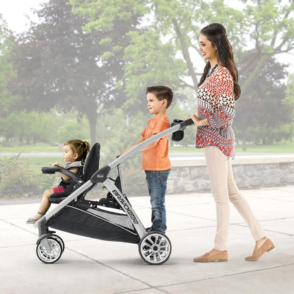 Chicco BravoFor2 Standing/Sitting Double Stroller w/Child & Parent Tray