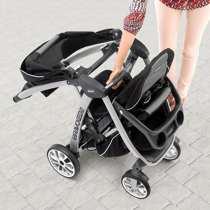Chicco BravoFor2 Standing/Sitting Double Stroller w/Child & Parent Tray