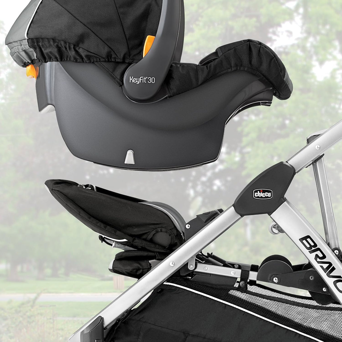 Chicco BravoFor2 Standing/Sitting Double Stroller w/Child & Parent Tray