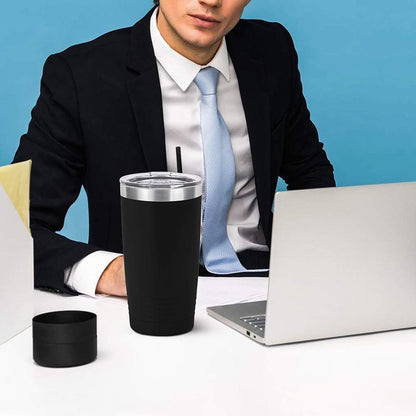 Personalized Stainless Steel Vacuum Double Insulated Travel Tumbler Coffee Mug w/Splash Proof Slider Lid| Custom Laser Engraved 44 Options | Hot & Cold Drink Use (Maroon-Custom, 20oz)
