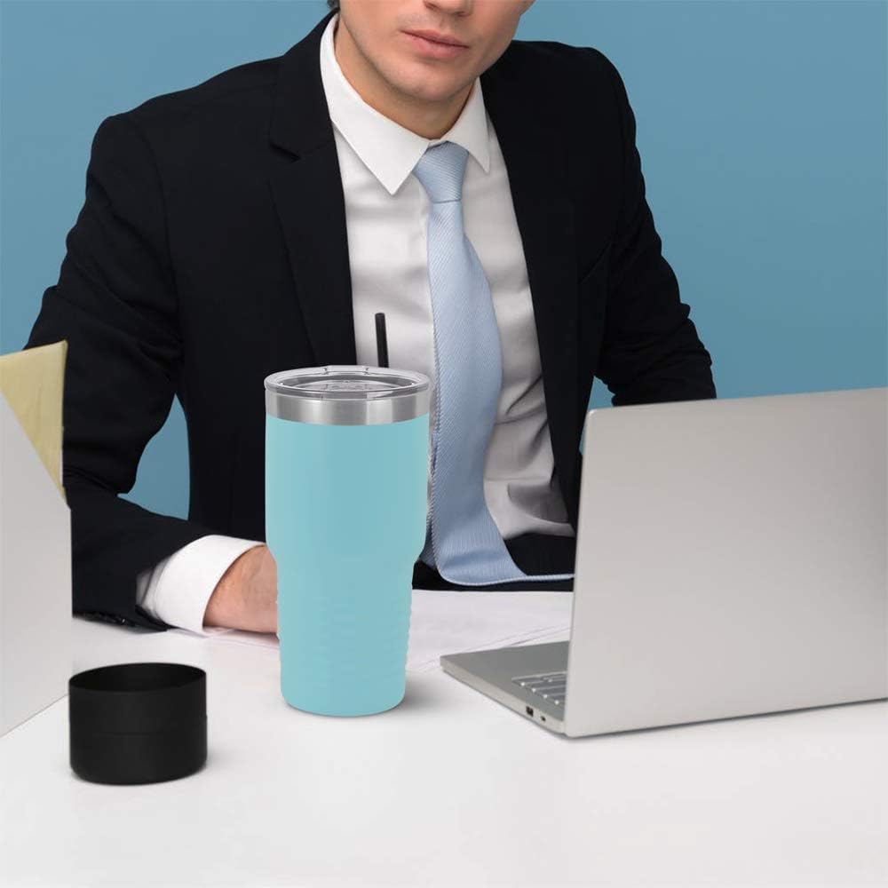 Personalized Stainless Steel Vacuum Double Insulated Travel Tumbler Coffee Mug w/Splash Proof Slider Lid| Custom Laser Engraved 44 Options | Hot & Cold Drink Use (Maroon-Custom, 20oz)