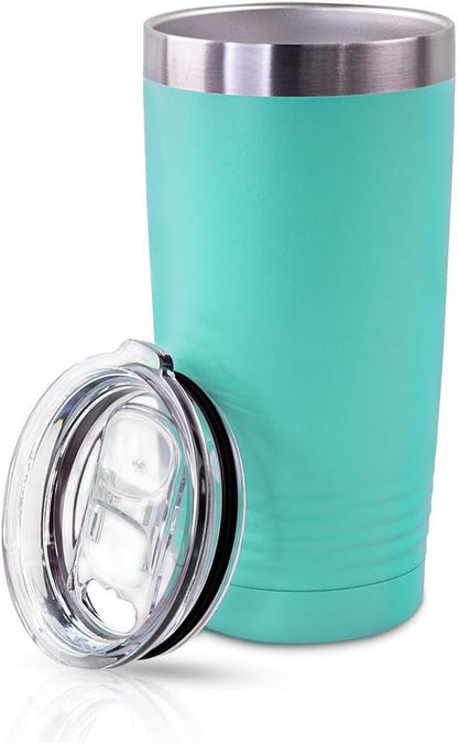 Personalized Stainless Steel Vacuum Double Insulated Travel Tumbler Coffee Mug w/Splash Proof Slider Lid| Custom Laser Engraved 44 Options | Hot & Cold Drink Use (Maroon-Custom, 20oz)