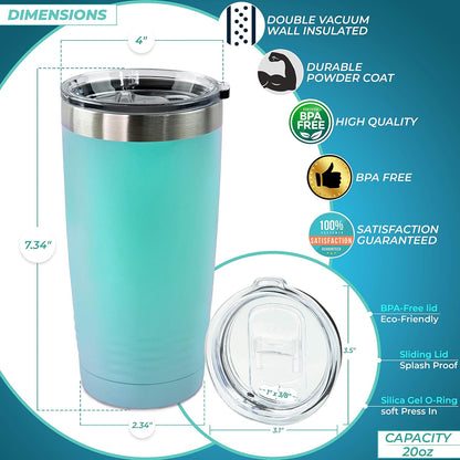 Personalized Stainless Steel Vacuum Double Insulated Travel Tumbler Coffee Mug w/Splash Proof Slider Lid| Custom Laser Engraved 44 Options | Hot & Cold Drink Use (Maroon-Custom, 20oz)