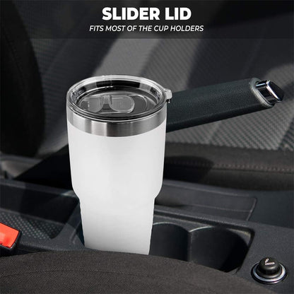 Personalized Stainless Steel Vacuum Double Insulated Travel Tumbler Coffee Mug w/Splash Proof Slider Lid| Custom Laser Engraved 44 Options | Hot & Cold Drink Use (Maroon-Custom, 20oz)