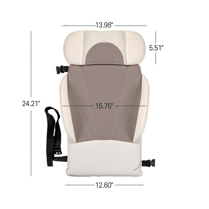 PPBB – Portable Diaper Changing Pad for Car – Smart Baby Changing Pad & Travel Diaper Changer, for Newborns – Travel Changing Station for Baby – Ivory/Black