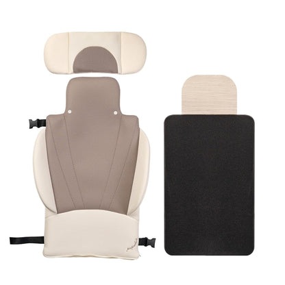 PPBB – Portable Diaper Changing Pad for Car – Smart Baby Changing Pad & Travel Diaper Changer, for Newborns – Travel Changing Station for Baby – Ivory/Black