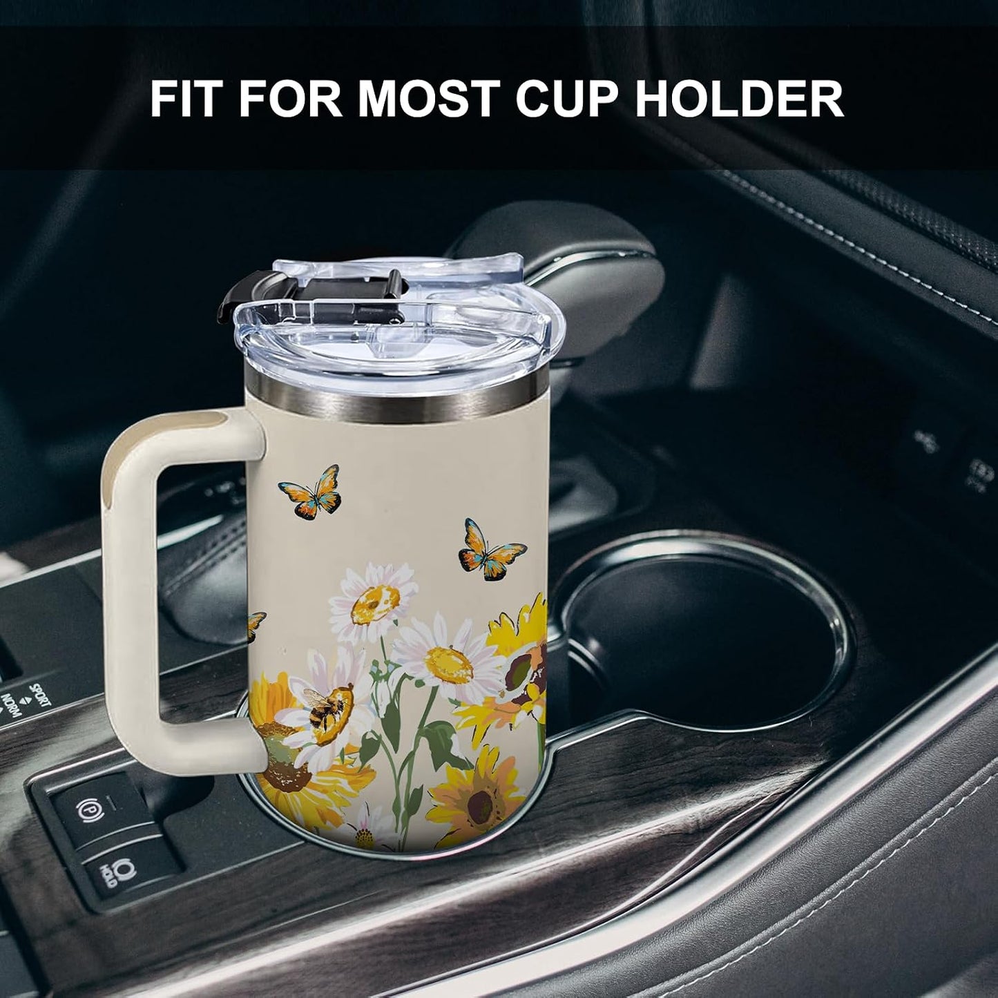Pineapple Tumbler with Handle 40 oz, Pineapple Gifts For Women Girls, Birthday Christmas Funny Fruit Gifts for ananas Lover