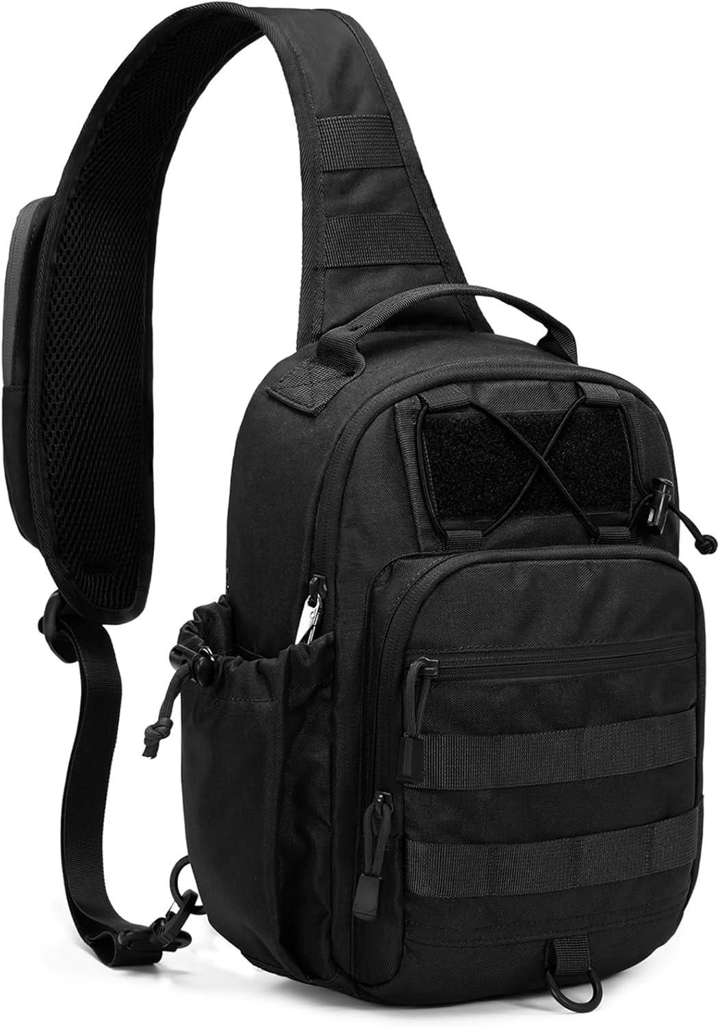 Anti-theft Tactical Sling Bag RFID Black Military Shoulder Bag with Phone Pack EDC Molle Crossbody Bag for men