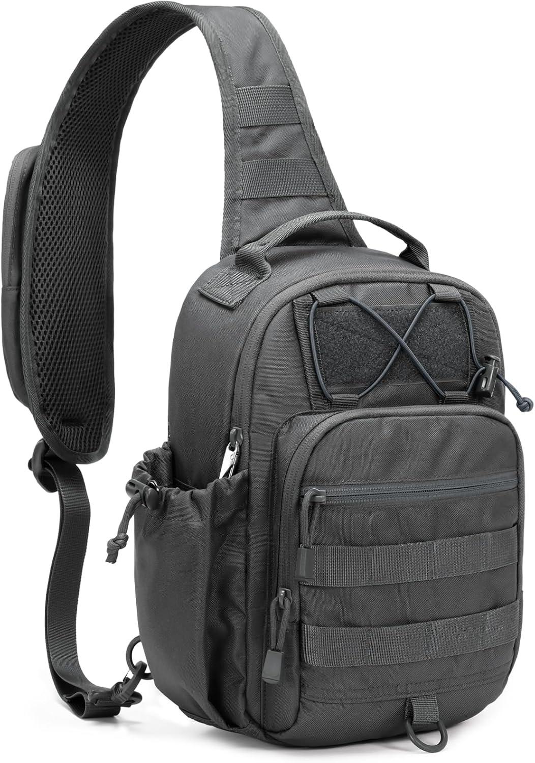 Anti-theft Tactical Sling Bag RFID Black Military Shoulder Bag with Phone Pack EDC Molle Crossbody Bag for men