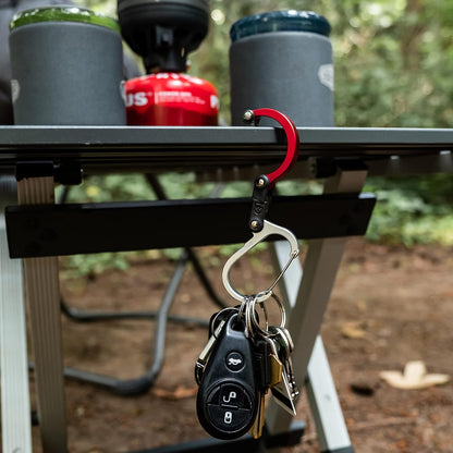 HEROCLIP (Mini) Carabiner Gear Clip and Hook, for Hanging Bags, Purses, Lanterns, Strollers, Tools, Helmets, Water Bottles, and More