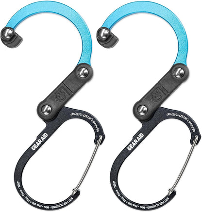 HEROCLIP (Mini) Carabiner Gear Clip and Hook, for Hanging Bags, Purses, Lanterns, Strollers, Tools, Helmets, Water Bottles, and More