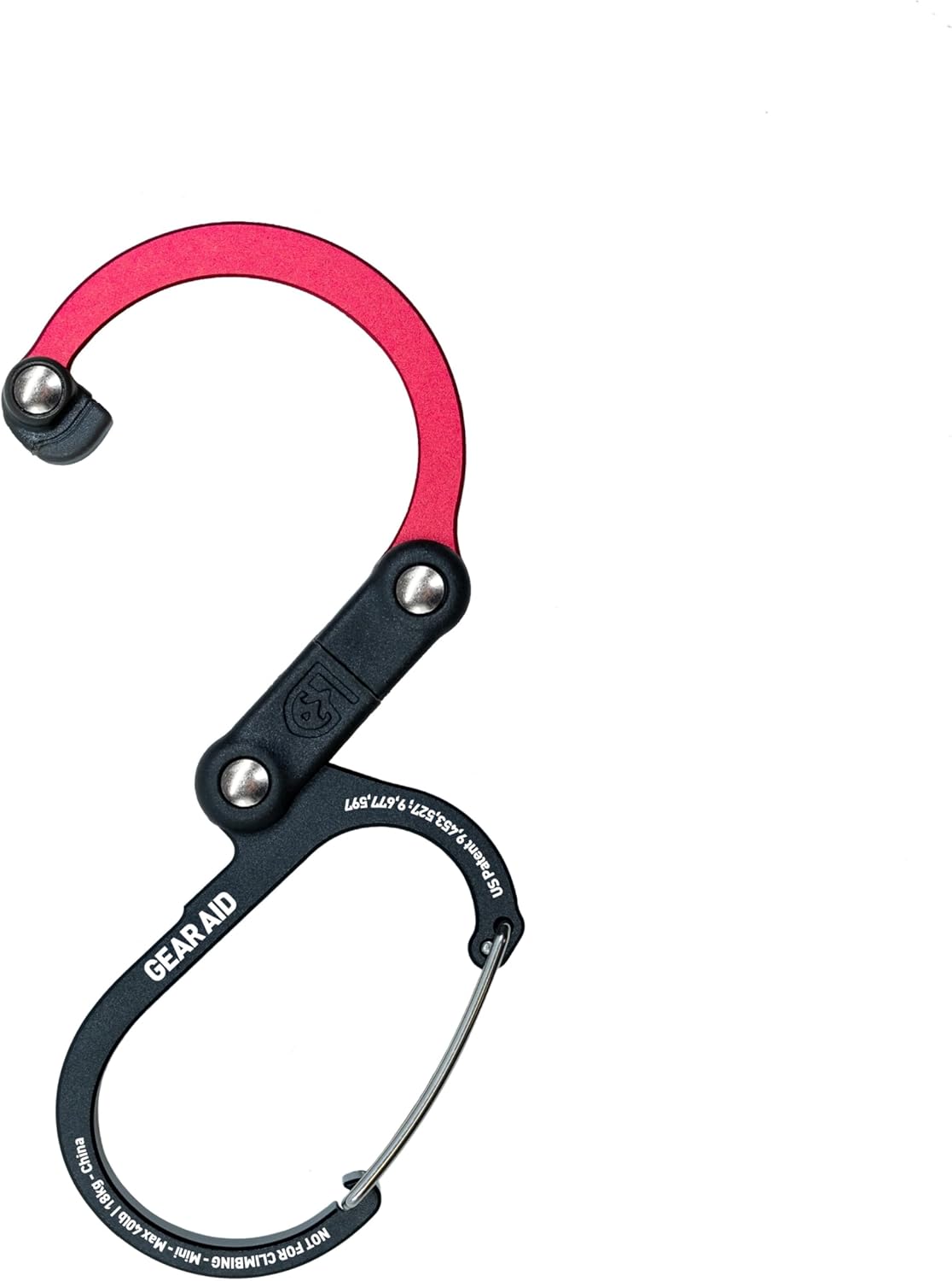 HEROCLIP (Mini) Carabiner Gear Clip and Hook, for Hanging Bags, Purses, Lanterns, Strollers, Tools, Helmets, Water Bottles, and More