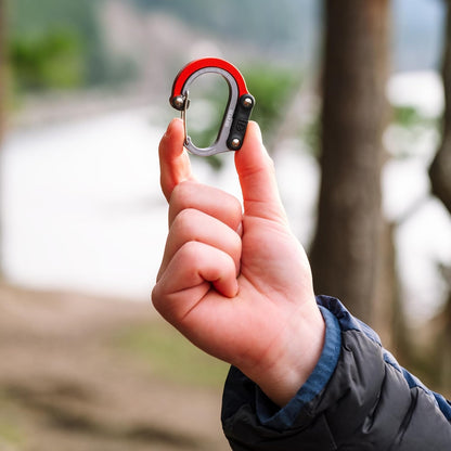 HEROCLIP (Mini) Carabiner Gear Clip and Hook, for Hanging Bags, Purses, Lanterns, Strollers, Tools, Helmets, Water Bottles, and More