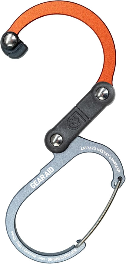 HEROCLIP (Mini) Carabiner Gear Clip and Hook, for Hanging Bags, Purses, Lanterns, Strollers, Tools, Helmets, Water Bottles, and More
