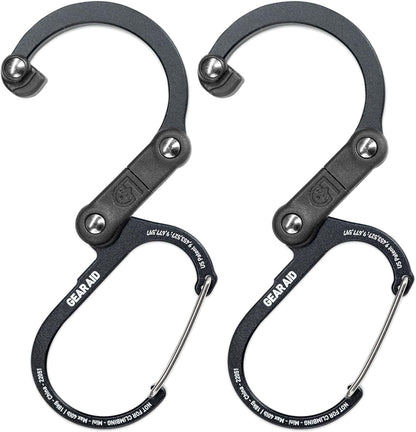 HEROCLIP (Mini) Carabiner Gear Clip and Hook, for Hanging Bags, Purses, Lanterns, Strollers, Tools, Helmets, Water Bottles, and More
