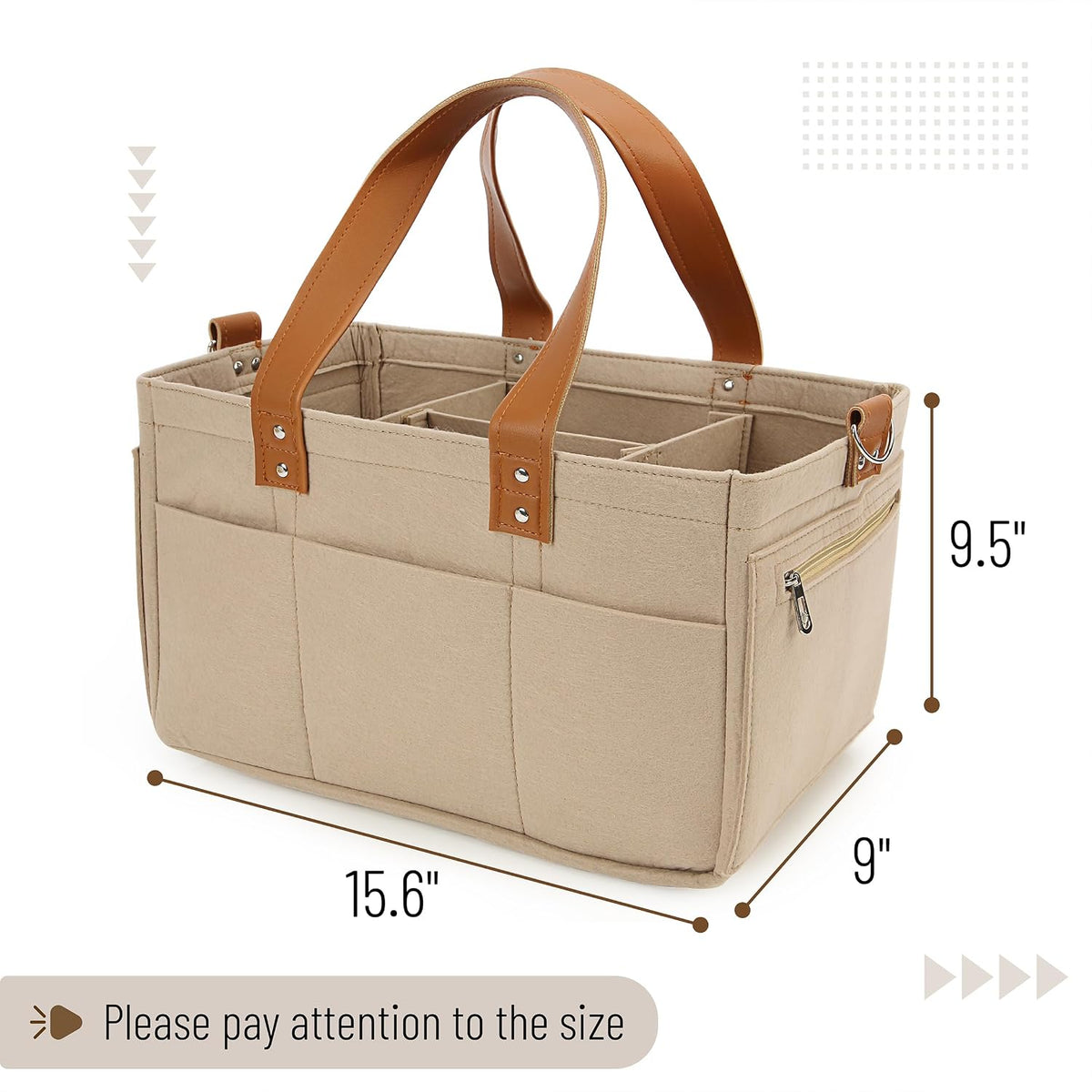 Baby Diaper Caddy Organizer, Leather Strap, Baby Organizer