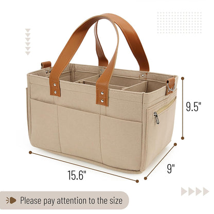 Baby Diaper Caddy Organizer, Leather Strap, Baby Organizer
