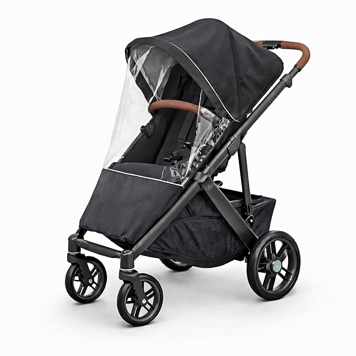 Rain Cover Fits for UPPAbaby Vista/Vista V2/Vista V3/Cruz/Cruz V2 Stroller – Windproof Weather Shield with Zipper Window & Air Vents, All-Season Stroller Rain Protector