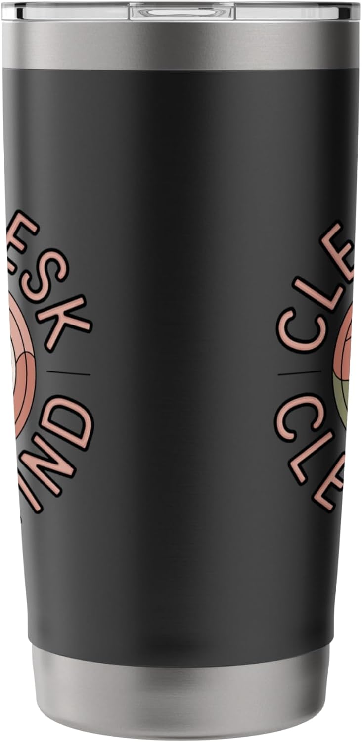 Clear Desk Clear Mind Funny Organizer Productivity Stainless Steel Insulated Tumbler