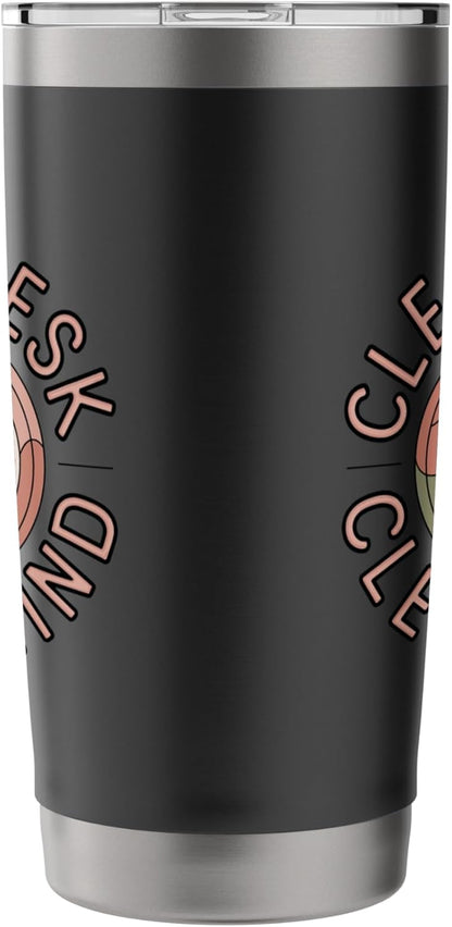 Clear Desk Clear Mind Funny Organizer Productivity Stainless Steel Insulated Tumbler