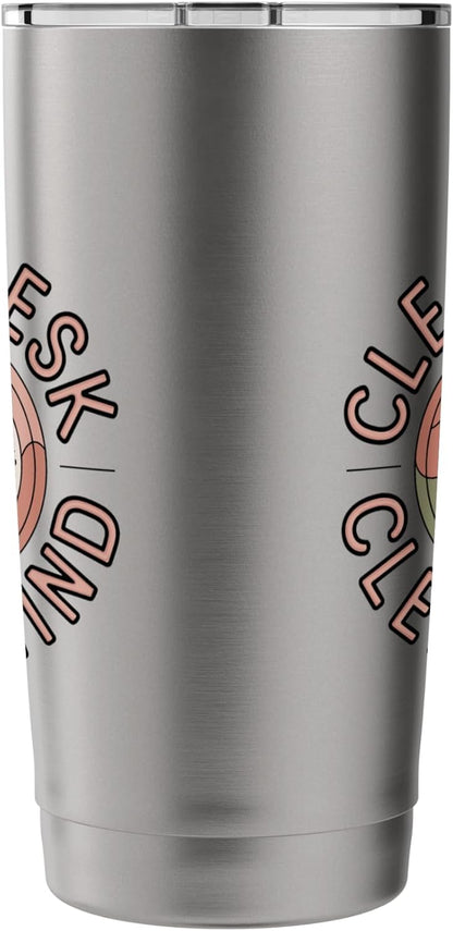 Clear Desk Clear Mind Funny Organizer Productivity Stainless Steel Insulated Tumbler
