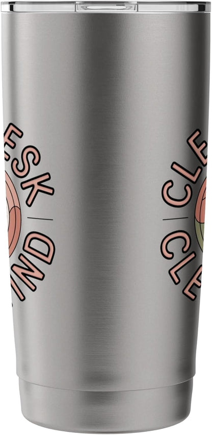 Clear Desk Clear Mind Funny Organizer Productivity Stainless Steel Insulated Tumbler