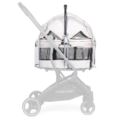 Beberoad Unisize Pet Stroller Rain Cover - Foldable Clear Protection for Snow, Wind & Rain, Suitable for X2/X3/T5/T6/X5 & Various Stroller Models