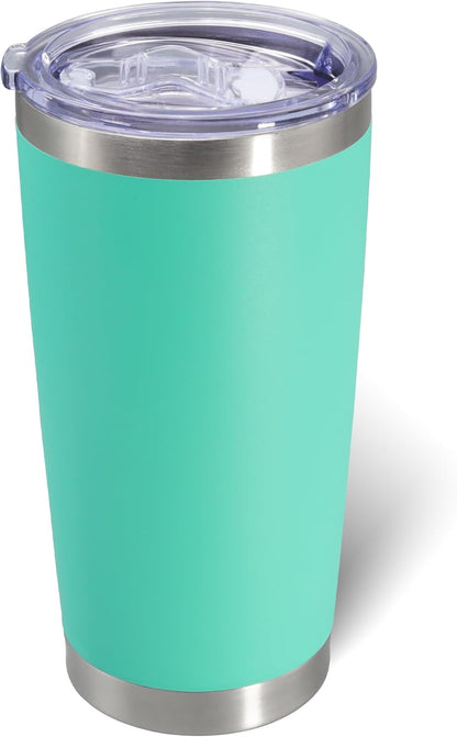 20oz Tumbler with Lid Stainless Steel Tumblers Insulated Mug White 1P
