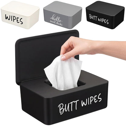 3 Pcs Baby Wipes Dispenser for Bathroom Baby Wipe Holder with Lid