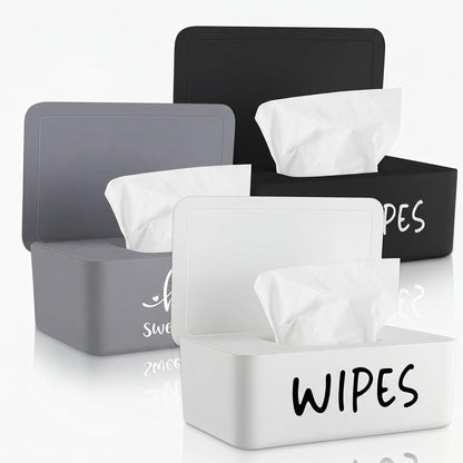 3 Pcs Baby Wipes Dispenser for Bathroom Baby Wipe Holder with Lid