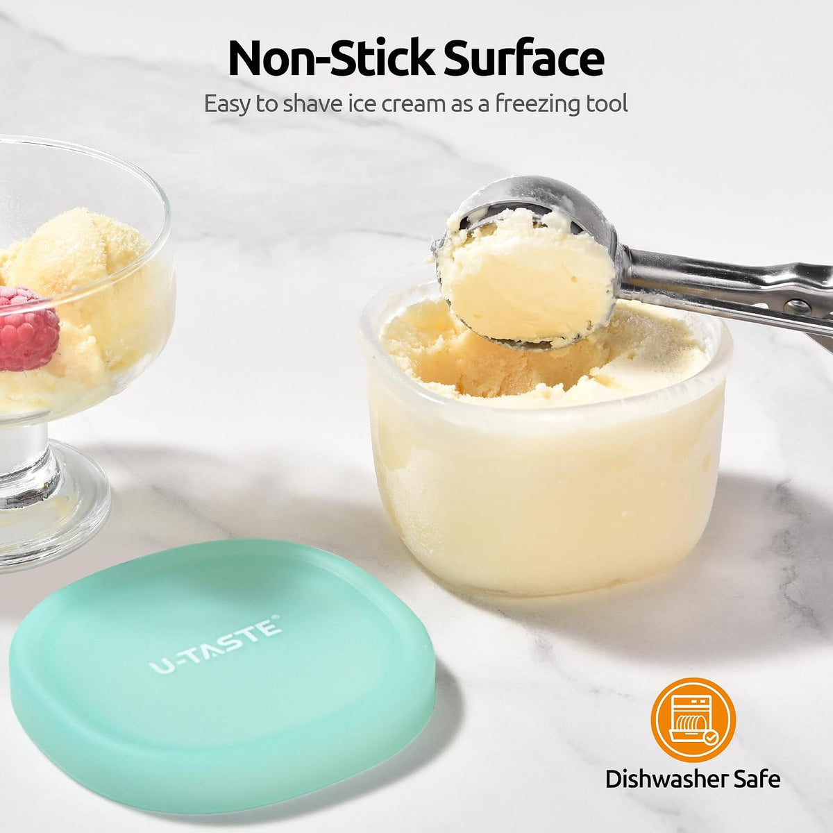 Silicone Container with Lids, Kitchen Food Storage Set, 2/4/8/16oz