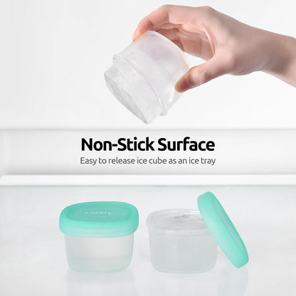 Silicone Container with Lids, Kitchen Food Storage Set, 2/4/8/16oz