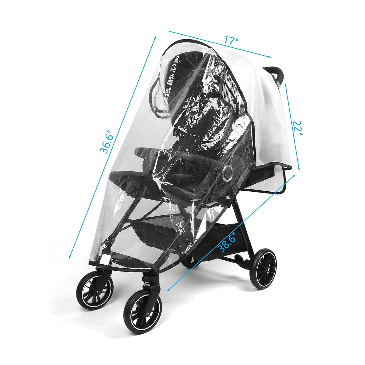Clear Stroller Rain Cover, Universal Stroller Poncho
