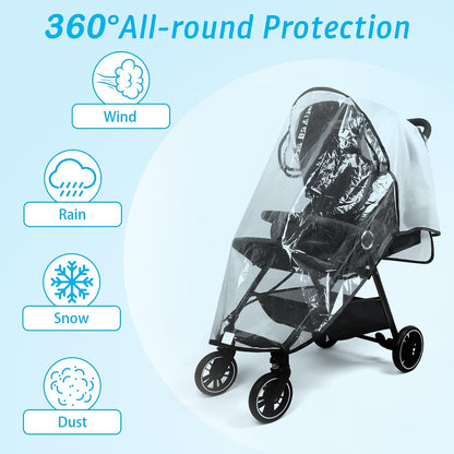 Clear Stroller Rain Cover, Universal Stroller Poncho