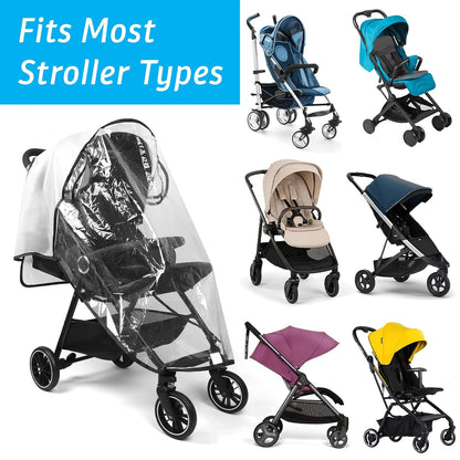 Clear Stroller Rain Cover, Universal Stroller Poncho