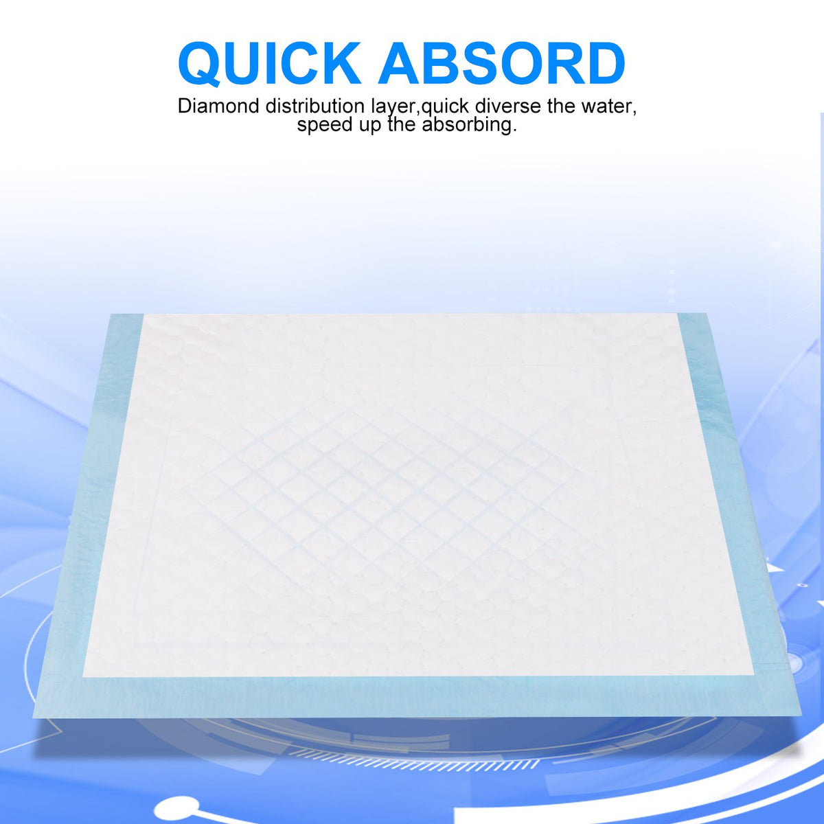Baby Disposable Changing Pad, 100Pack Soft Waterproof Mat, Portable Diaper Changing Table & Mat, Leak-Proof Breathable Underpads Mattress Play Pad Sheet Protector(13'' 18'')