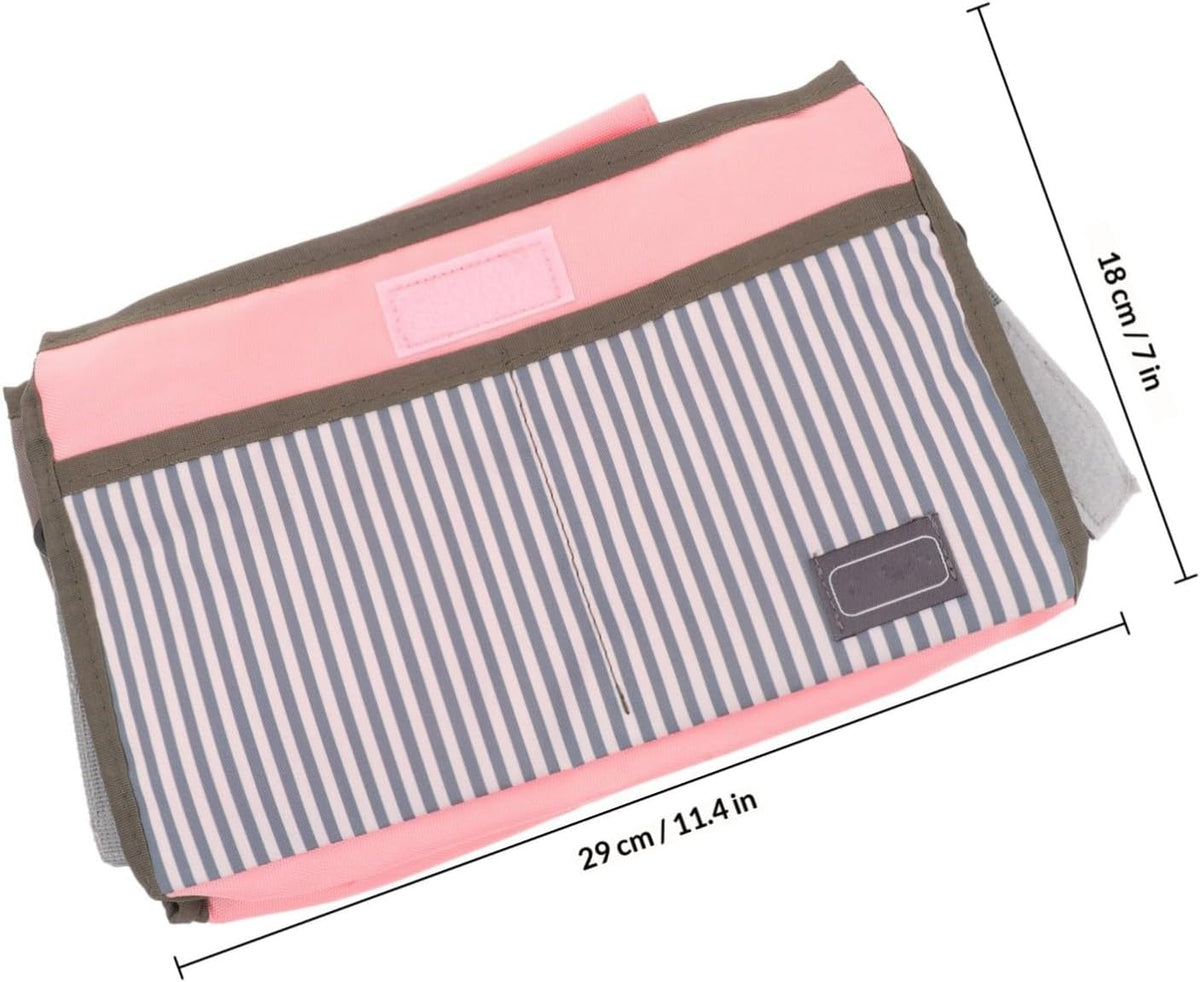 Universal Stroller Organizer Bag with Large Capacity, Multi-function Storage Pouch Made of Sturdy Nylon and Polyester, Convenient Stroller Accessories for Outdoor Use