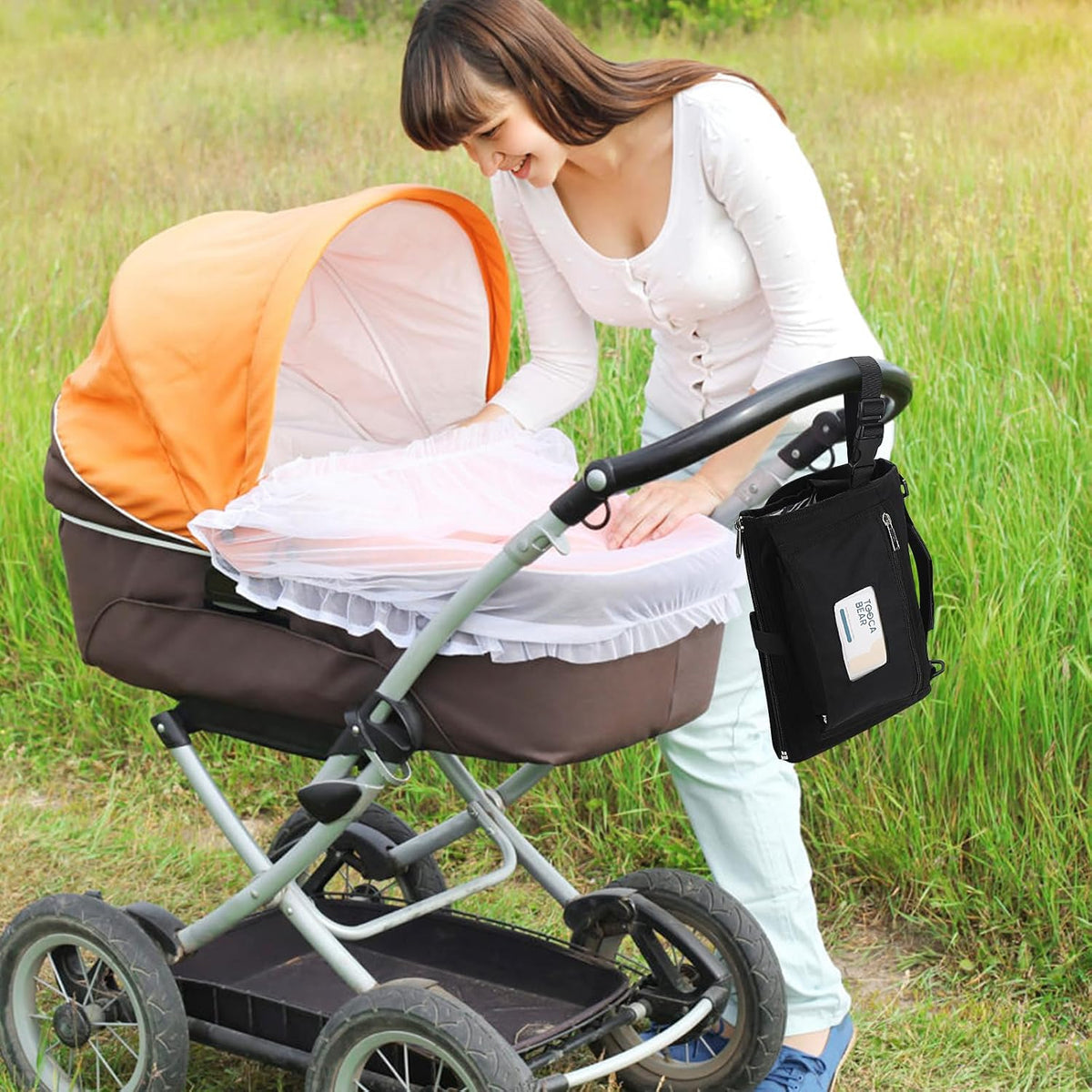 Portable Diaper Changing Pad, Waterproof Travel Baby Changing Mat, Newborn Essentials Baby Shower Gifts, Grey