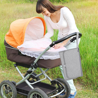 Portable Diaper Changing Pad, Waterproof Travel Baby Changing Mat, Newborn Essentials Baby Shower Gifts, Grey