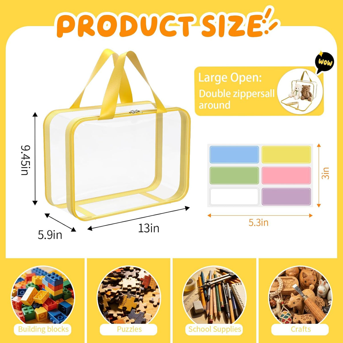 8pcs Extra Large Toy Storage Bags