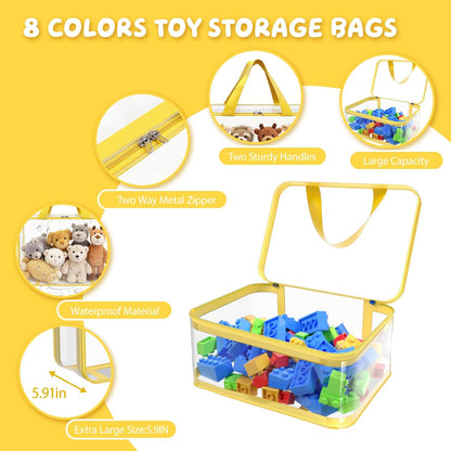 8pcs Extra Large Toy Storage Bags