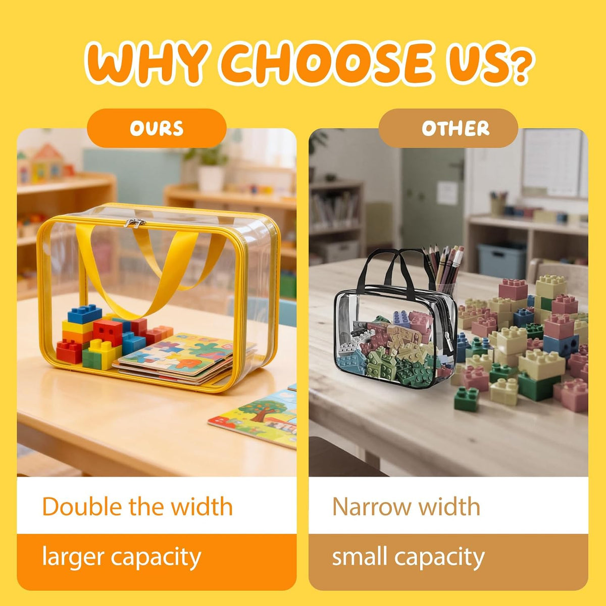 8pcs Extra Large Toy Storage Bags