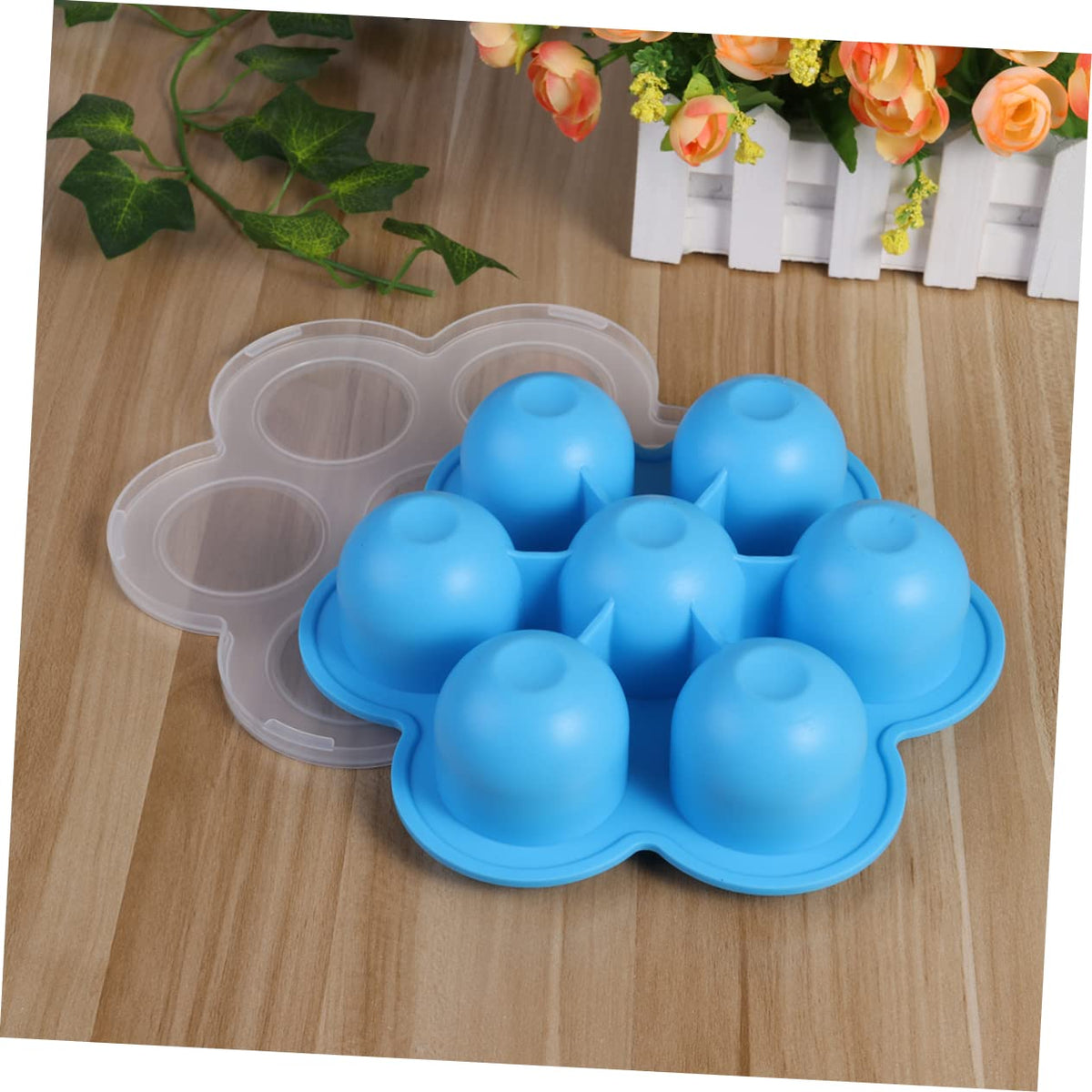 Baby Food Storage Tray 2 Pack 200g Silicone 7-Cavity with Clip-On Lid