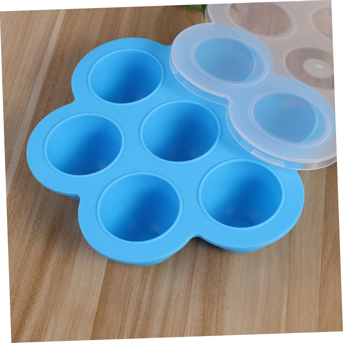 Baby Food Storage Tray 2 Pack 200g Silicone 7-Cavity with Clip-On Lid