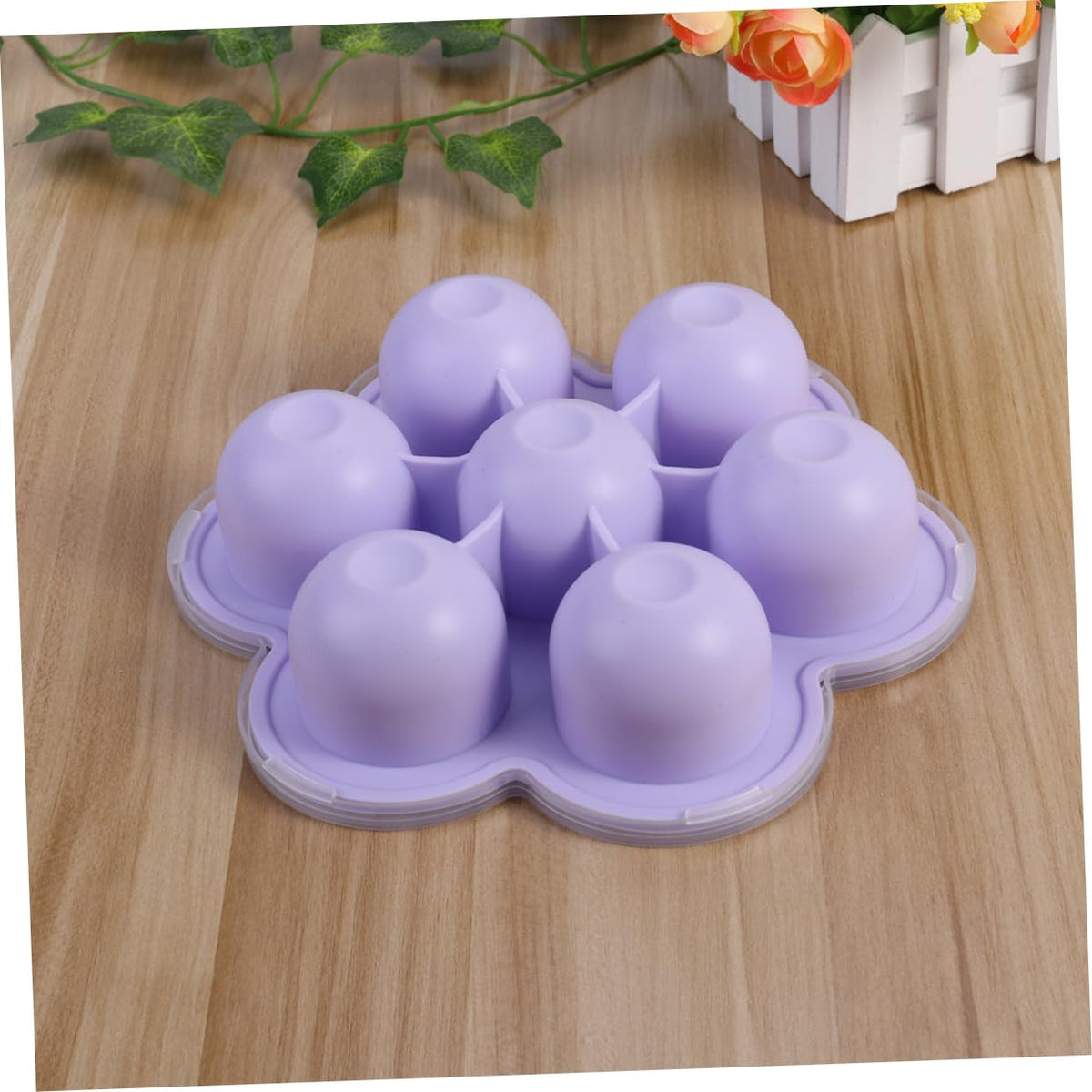 Baby Food Storage Tray 2 Pack 200g Silicone 7-Cavity with Clip-On Lid