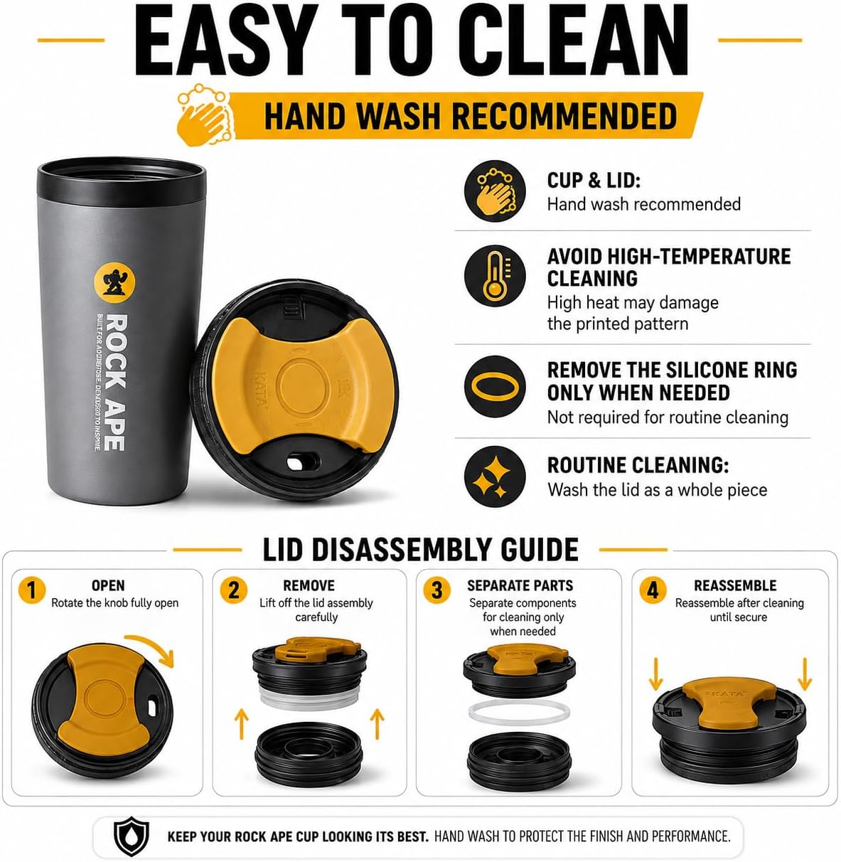 16 oz Travel Coffee Mug, 316 Stainless Steel Vacuum Insulated Tumbler with Leakproof One-Hand Lid, Fits Most Car Cup Holders, Reusable Commuter Cup for Hot and Cold Drinks, Gray