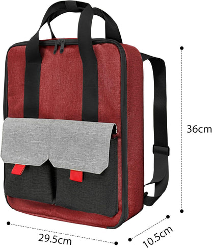 Toy Car Storage Backpack, Diecast Organizer 108 Slots (Red)