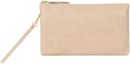 The Changing Clutch, Diaper Clutch with Diaper Changing Mat, Zippered Premium Matte Faux Leather Compact Diaper Bag with Wipeable Changing Pad, 12x7.5 inches