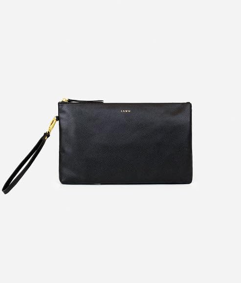 The Changing Clutch, Diaper Clutch with Diaper Changing Mat, Zippered Premium Matte Faux Leather Compact Diaper Bag with Wipeable Changing Pad, 12x7.5 inches